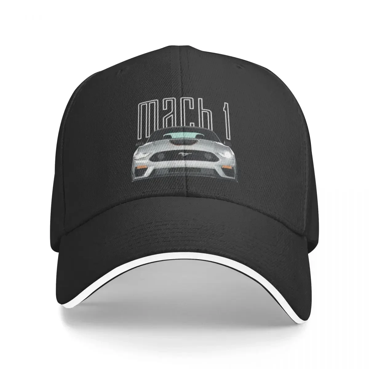 MACH 1 Mustang GT 5.0L V8 Performance Car Fighter Jet Gray STANCECap Baseball Cap Icon black Boy Women's