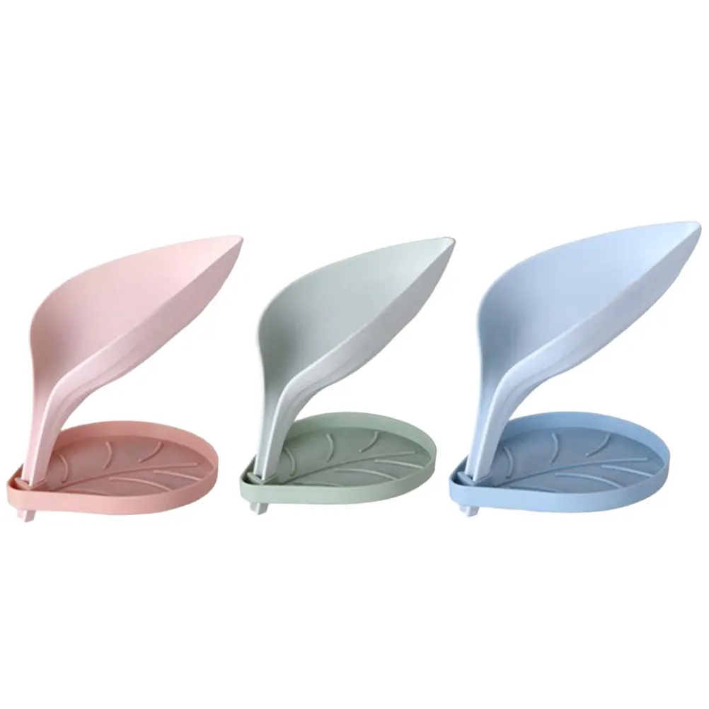 

Набор из 3 двухслойных мыльниц с дренажем для ванной и кухни, зеленый, синий, розовый