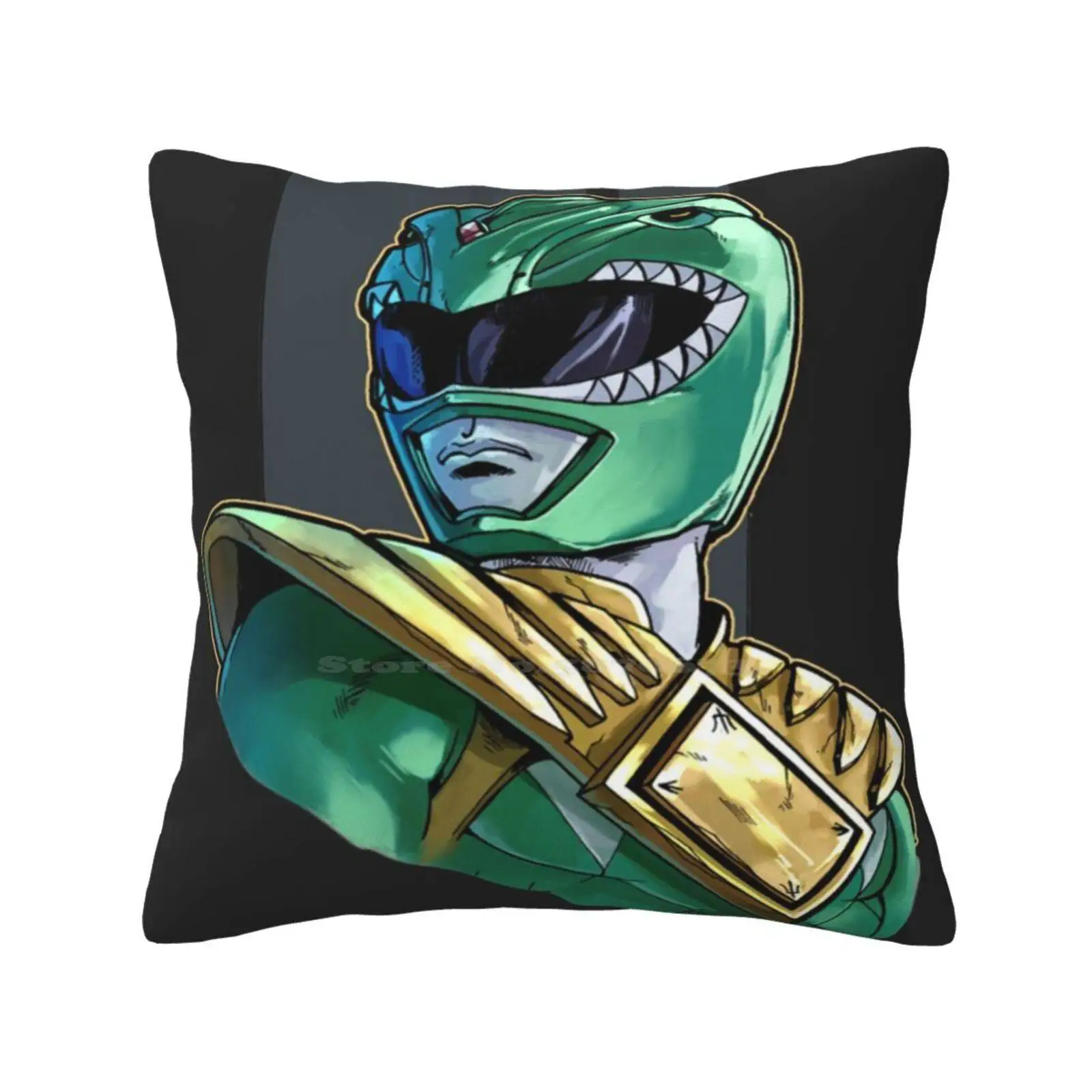 The Green Ranger Throw Cushion Pillow Cover 90S 00S 10S Zeo Turbo Space Lost Galaxy Light Speed Rescue Time Force Wild Dino