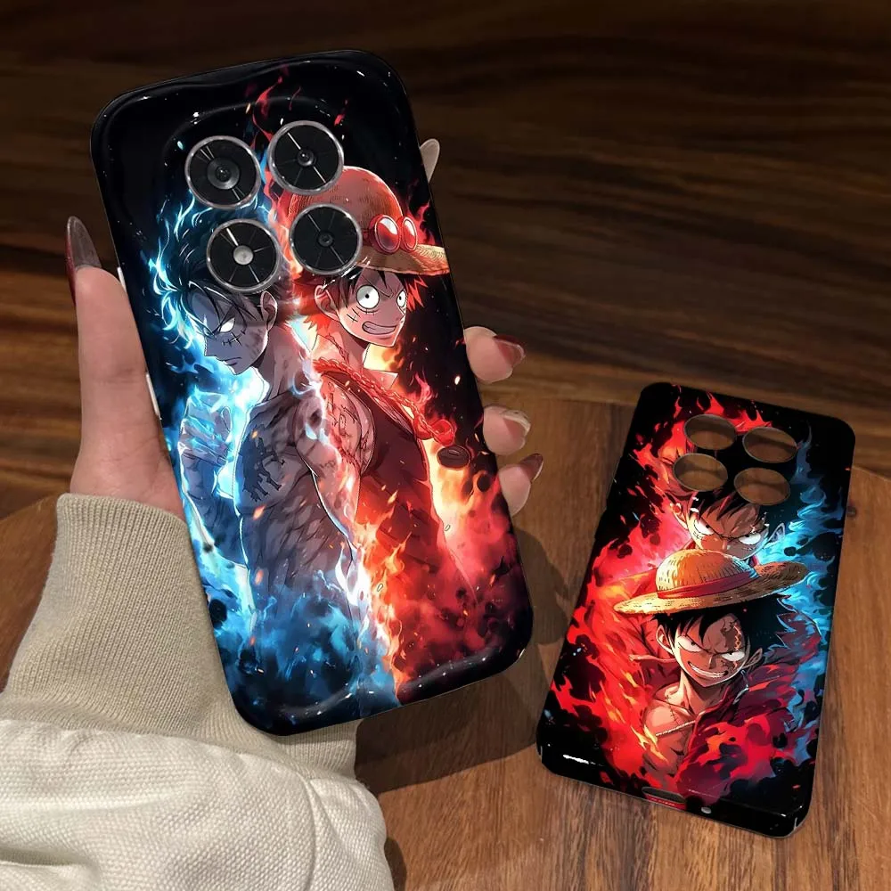 

Japanese Anime Luffy Cool For Redmi Note 15 14 13 12 12S 12T 11 11T 11S 10 10S SE Pro Plus 4G 5G Feilin Wave Oil Shell Cover