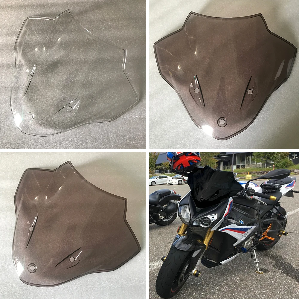 

Лобовое стекло мотоцикла для BMW S1000R S 1000 R 2014 2015 2016 2017 2018 2019 2020, дефлекторы ветрового стекла, дым