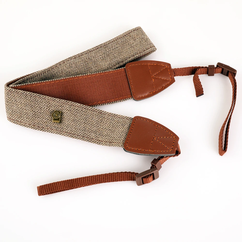 Универсальный плечевой ремень для зеркальной камеры в стиле ретро, регулируемый винтажный шейный ремень для Sony Nikon Canon Fujifilm Olympus
