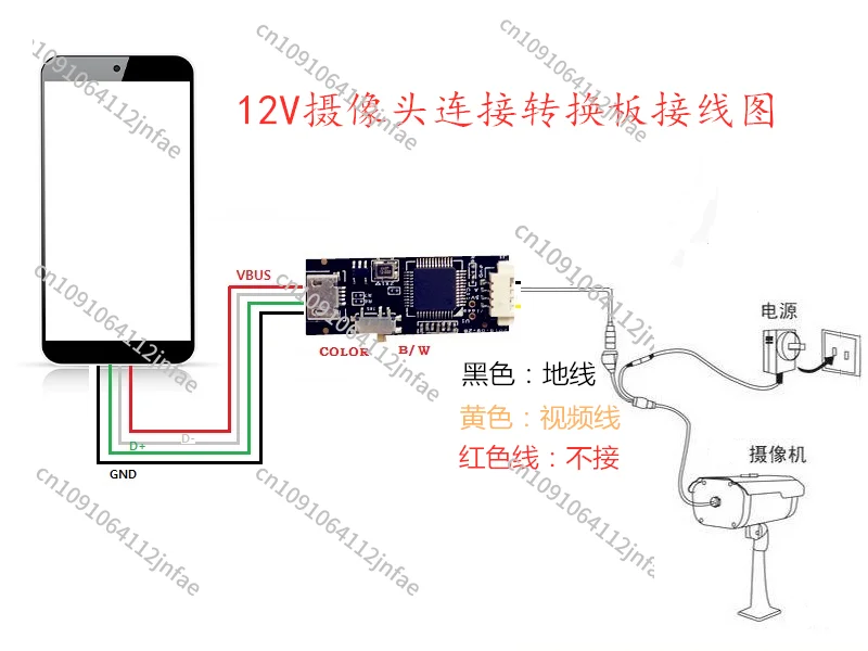 High Definition Analog Cvbs Camera To USB /OTG Module/car Reversing Monitoring/fish Finding UVC Protocol