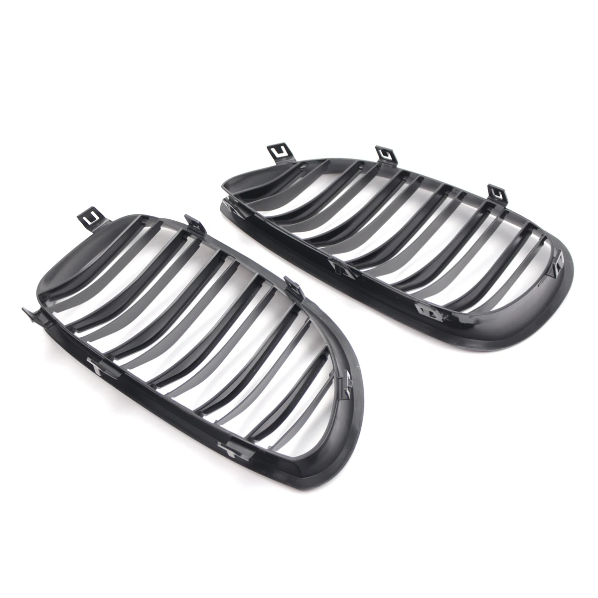 Double Line Front Bumper Kidney Grille For BMW E60 E61 M5 5 Series 520i 545i 550i 535i 2003-2010 Car Sport Racing Grill
