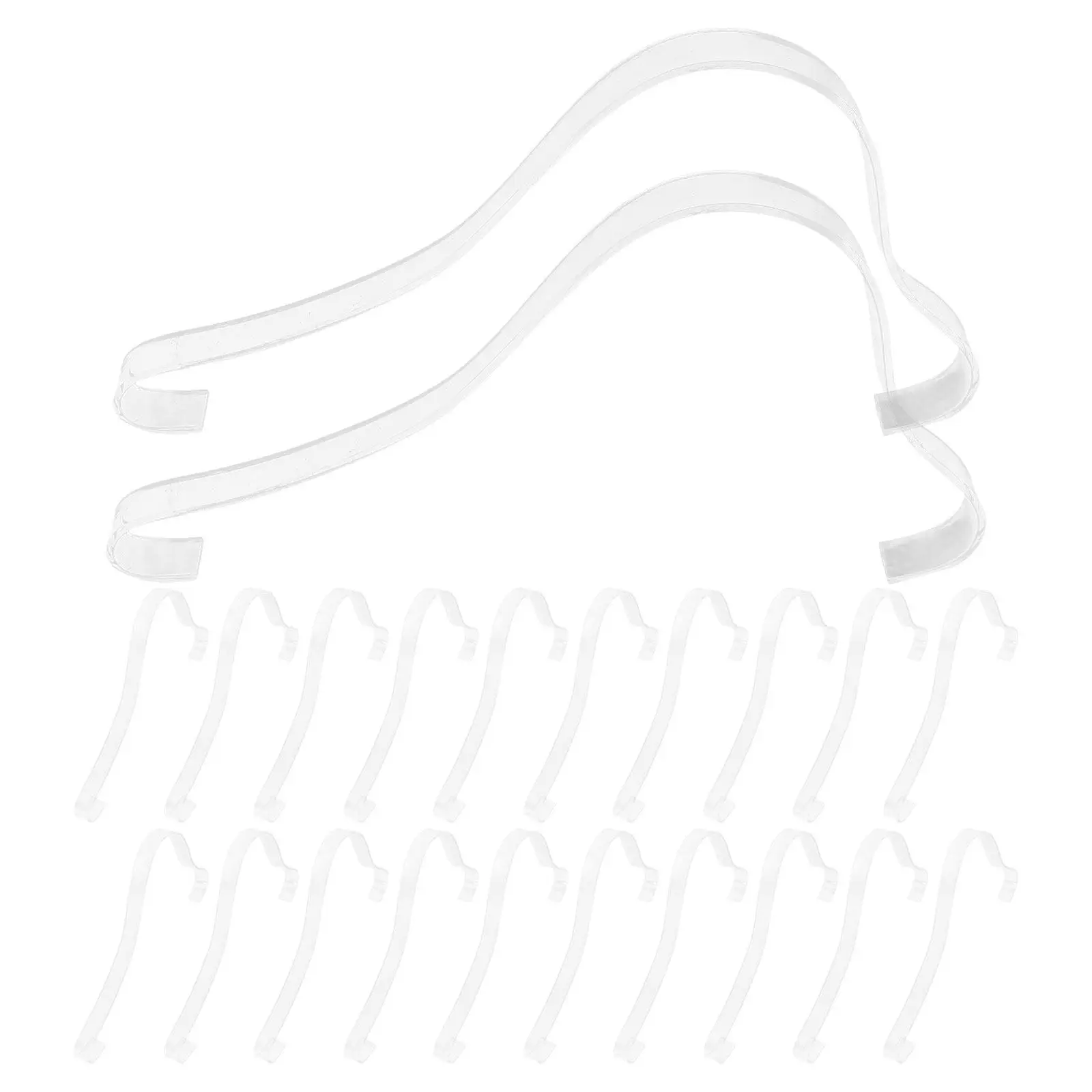 20Pcs Acrylic Transparent Shoe Rack Display Stand Holder Clear Organizer Retail Store Closet Sandal Support High Heel Shoe Form