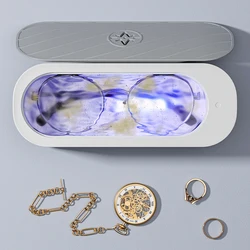 USB Rechargeable Ultrasonic Cleaning Machine  High Frequency Vibration Wash Cleaner Jewelry Glasses  Cleaner