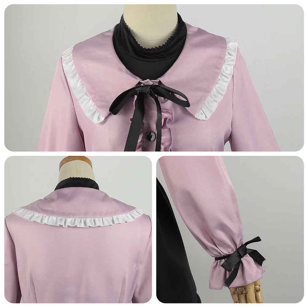 Vampire Miku Cosplay Costume Wig Cosplay Anime Suit Pink Kawaii Dress Outfit Uniform Girl Women Halloween Costume Accessories