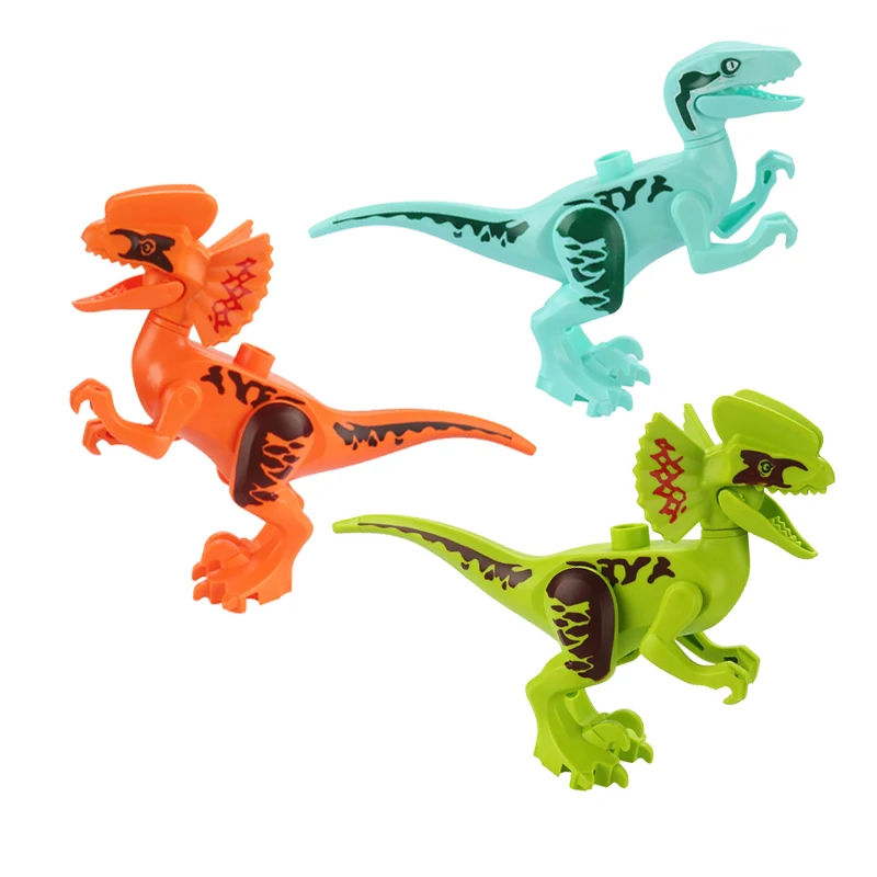 Big Building Blocks Animals Parts Zoo Sets Dinosaur Assemble Accessory Compatible Duplon Bricks Jurassic Toys for Children Gift