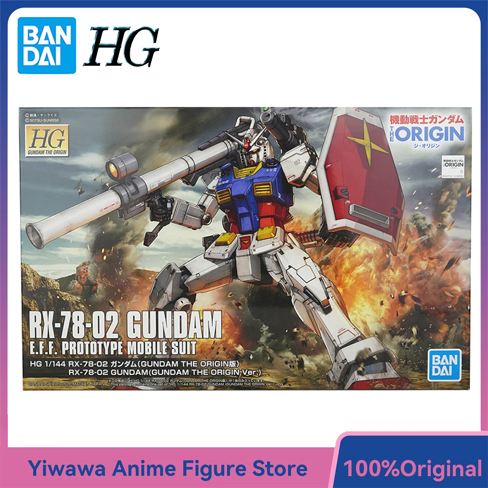 

[В наличии] Bandai HG Gundam The Origin RX-78-02 Gundam (HGGTO) масштаб 1/144, сборная фигурка, комплект модели, игрушки, подарки