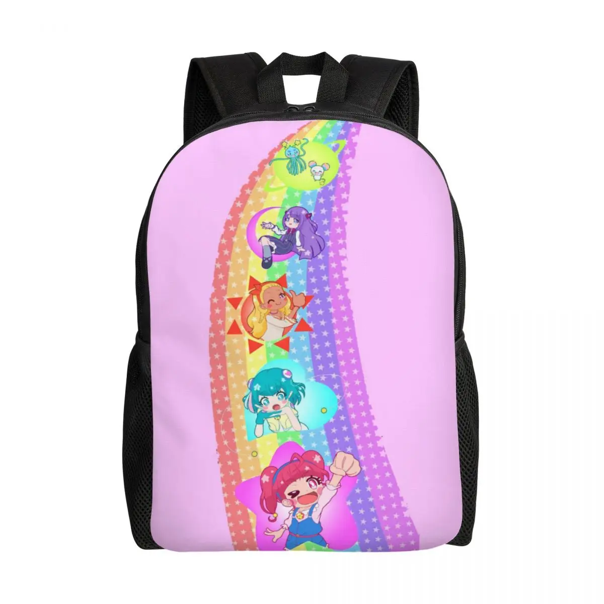 

Custom Pretty C-Cures Laptop Backpack Women Men Basic Bookbag for College School Student Sweet Angel Bags