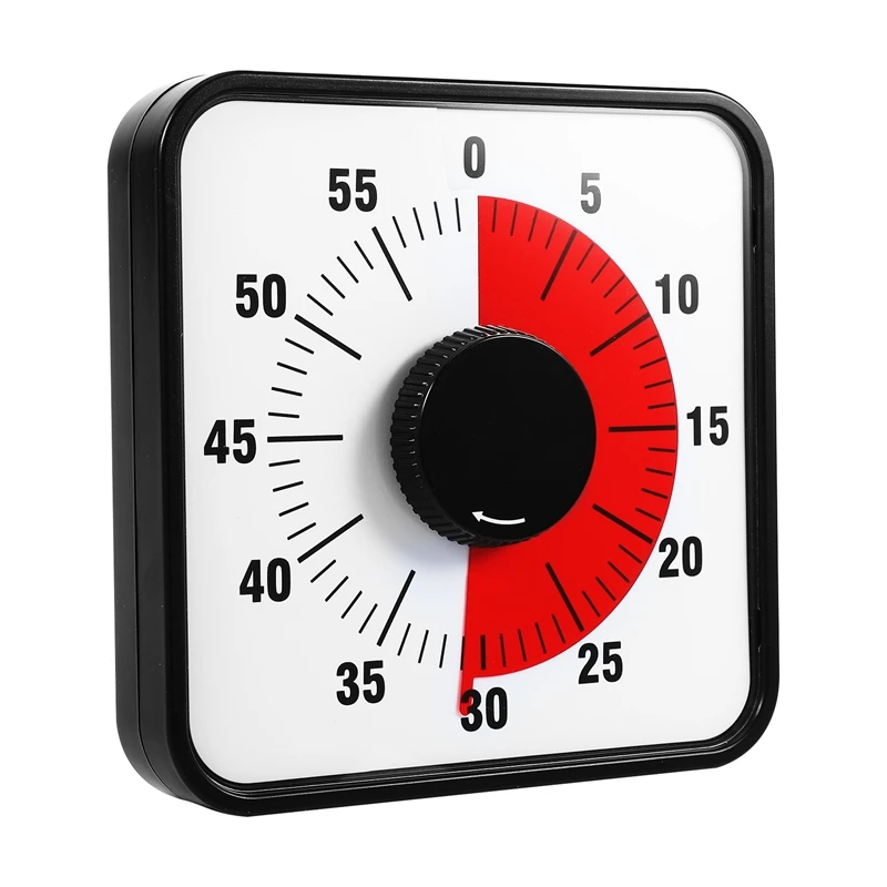 

Подставка на заднем ноге, таймер видения, 60-минутные часы обратного отсчета времени, кухонный таймер для выпечки для классных комнат или встреч