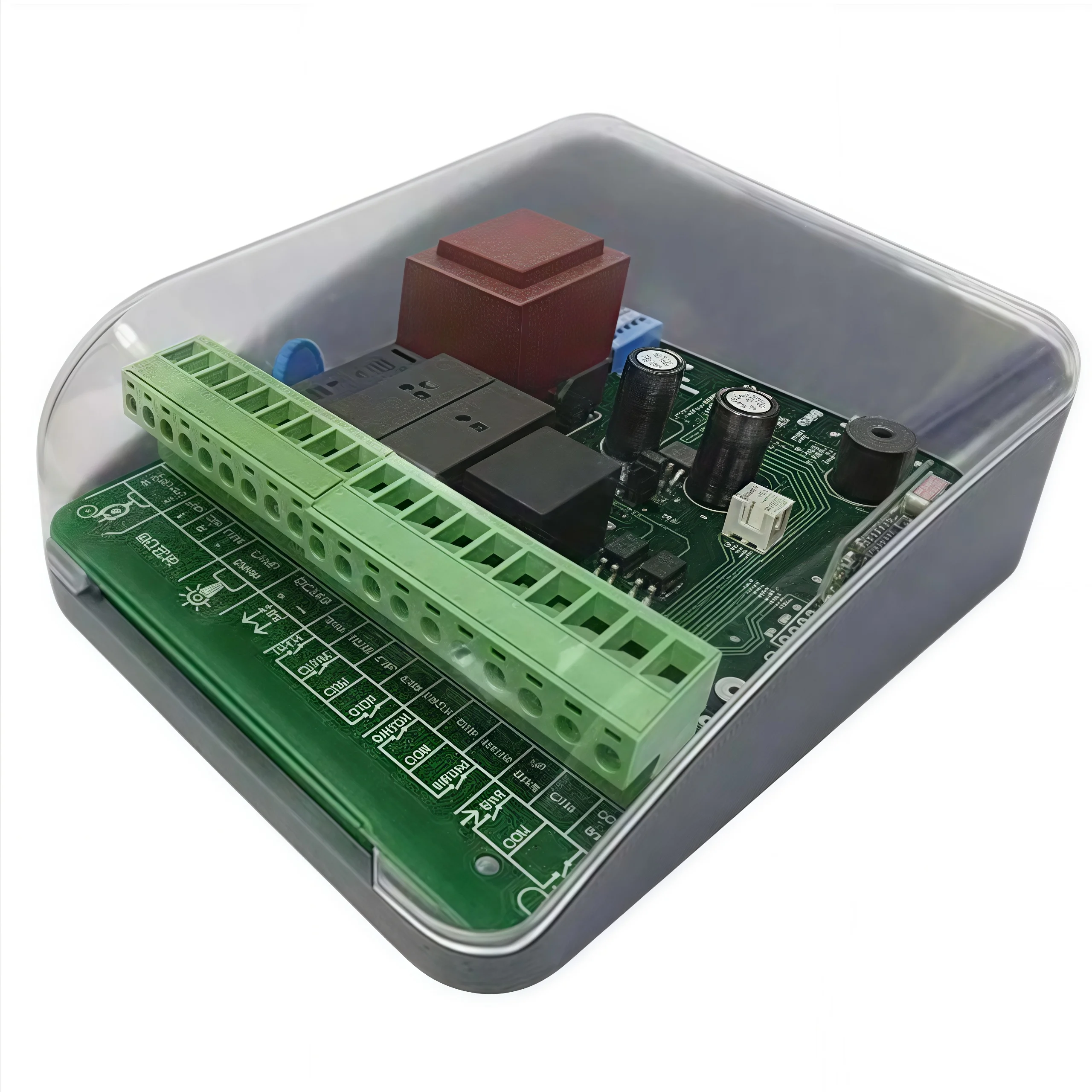 Controlador de abridor de puerta de garaje inalámbrico automático, Motor Tubular con código rodante de 433,92 MHz y Material metálico