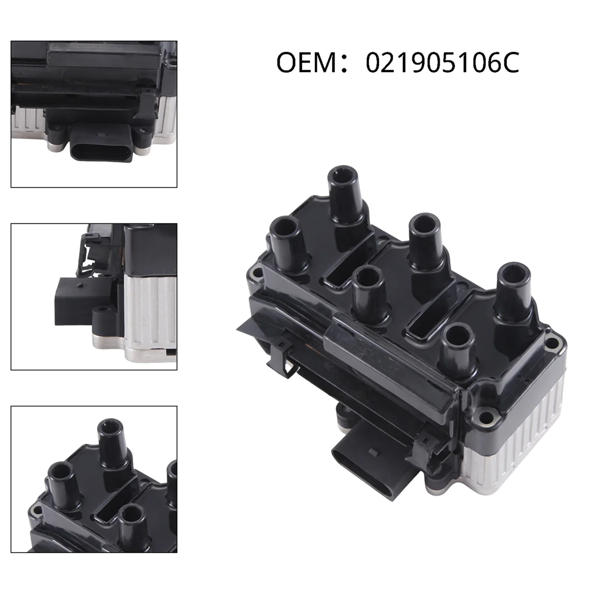 Car Ignition Coil for UF338 2000-2001 for Volkswagen Golf V6 2.8L 021905106C