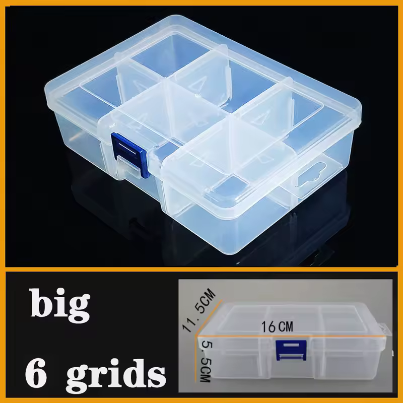 Transparent Plastic box Screw Compartment Box Jewelry Earring Display Case Container Clear Terminal Organizer Tool Storage boxes - Image 10