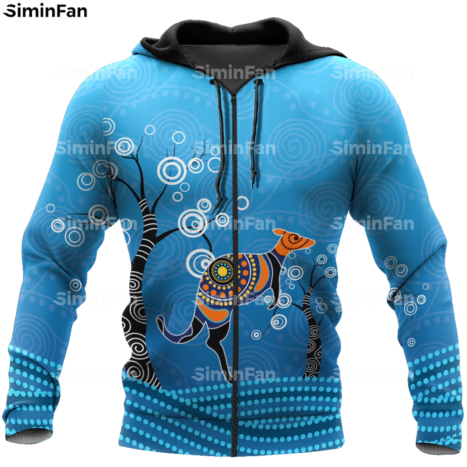 Australia Hibiscu Blue 3D Print Hoodie Zipper Jacket Men Casual Hooded Pullover Spring Autumn Women Coat Outwear Male Sweatshirt