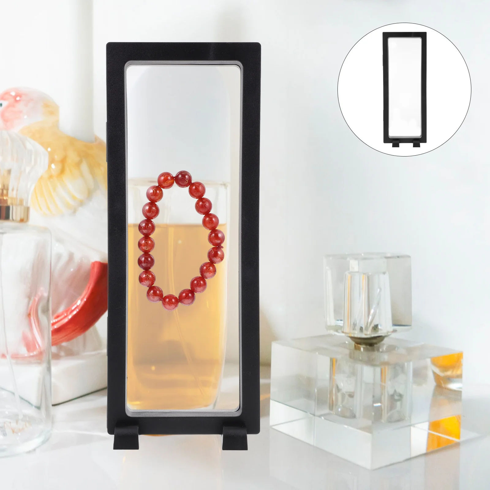 

5 Sets Transparent Jewelry Display Rack Packaging Decoration Stand Case Bracelet