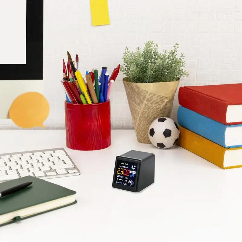 Alarm Clock Desktop Decoration Smart Digital Alarm Clock And Desktop Decoration Smart Weather Forecast With Wifi Smart Air