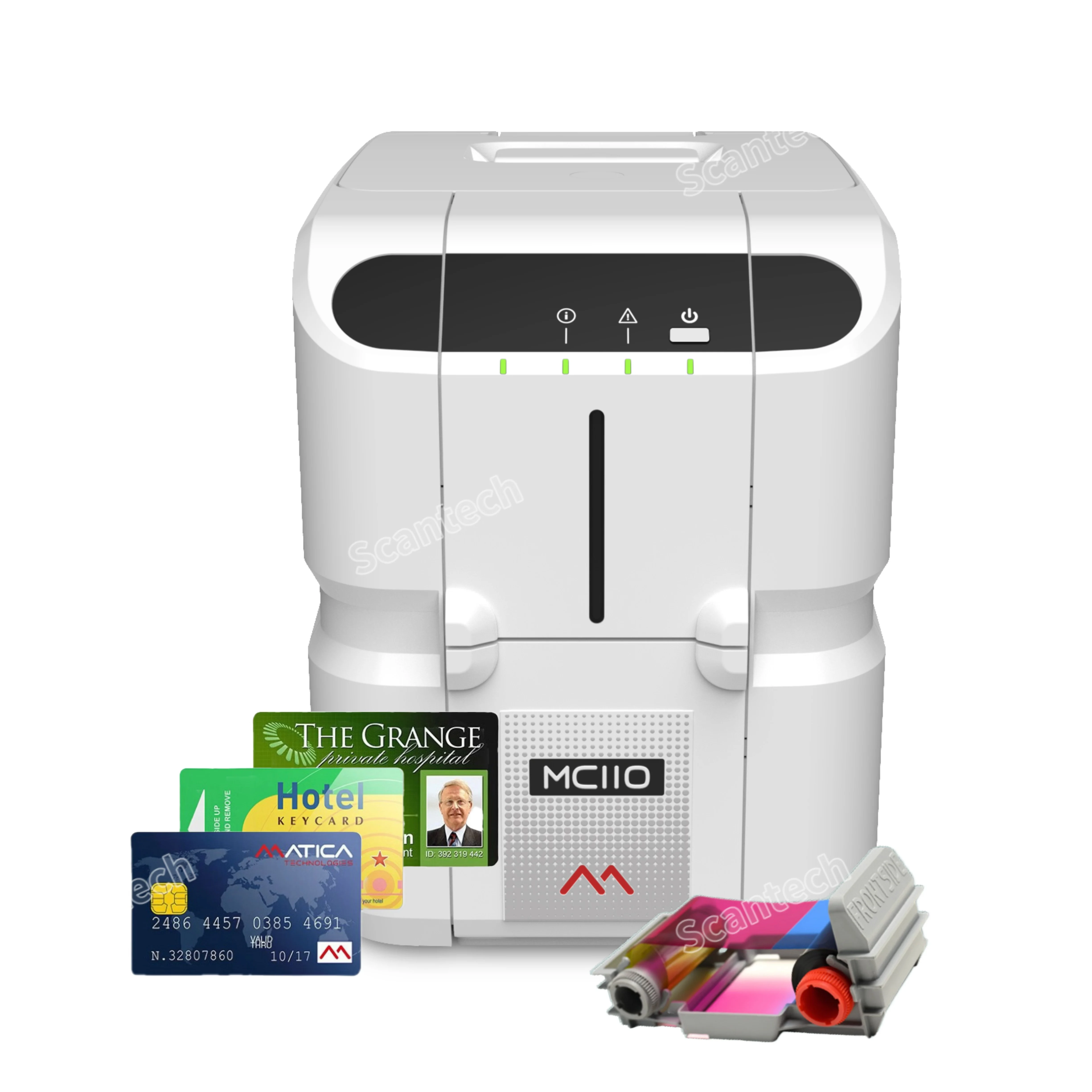 

Matica MC110 Dual Sided Thermal Retransfer Dye-sublimation Direct-to-card Rewritable Id PVC Card Printer 300DPI