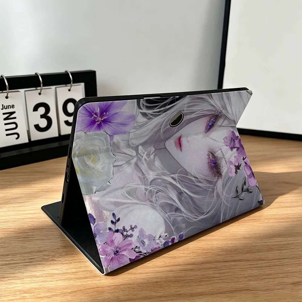 Cartoon Silver Hair Girl For OPPO VIVO IQOO OnePlus Realme Infinix Pad Pro 13 12.1 11.61 11.4 11 inch Tablet Case Gift