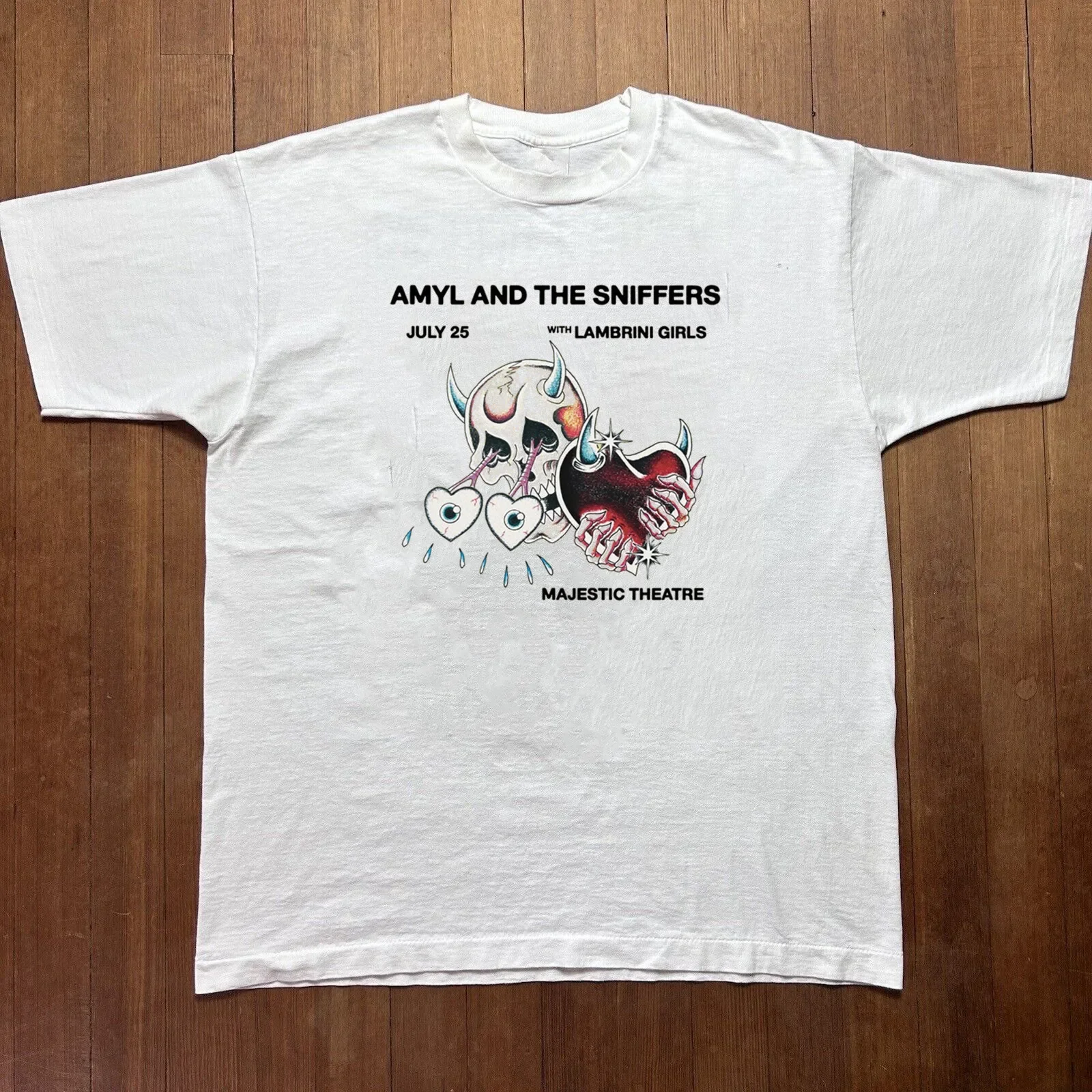 Amyl and the Sniffers Gift For Fans White T-Shirt Cotton S-5XL MY67