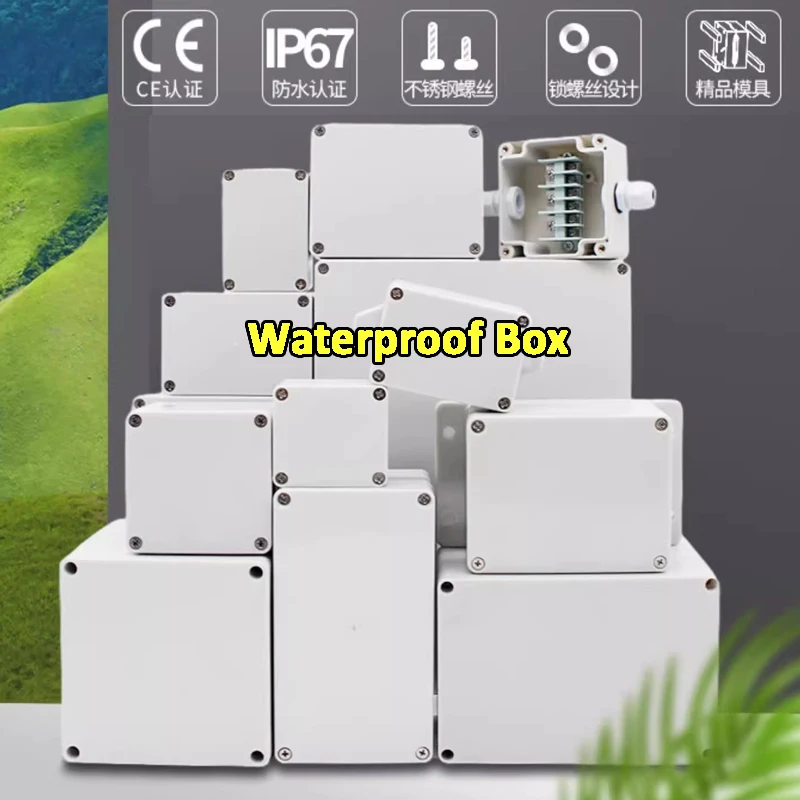 F Series Plastic ABS Junction Box Screw Cable Custom Waterproof Junction Box Ip66 Outdoor Electrical Junction Boxes Enclosure