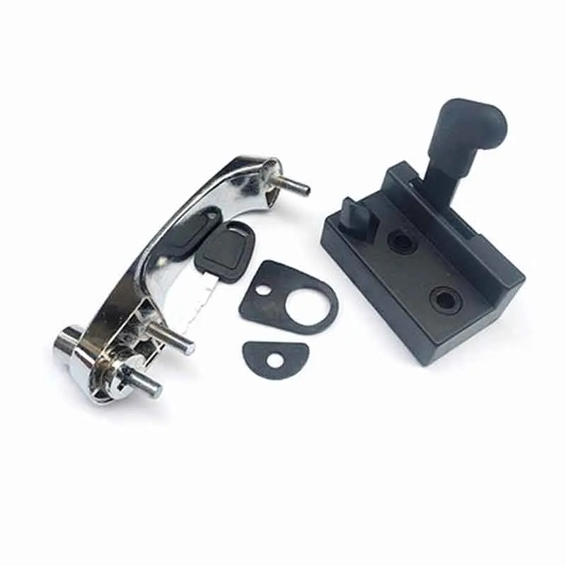 Excavator cab door lock assembly inner and outer handle lock block reverse buckle lock for modern R60-7