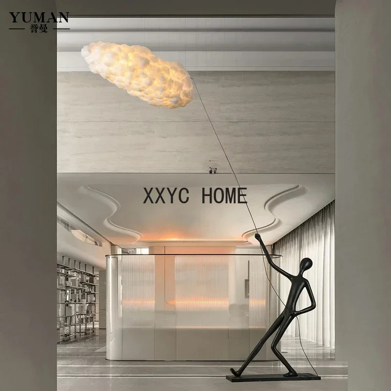 الحديثة الإنسان الفن النحت مبيعات مكتب فندق المدخل الإبداعية الشكل مصباح الديكور الحلي الكبيرة