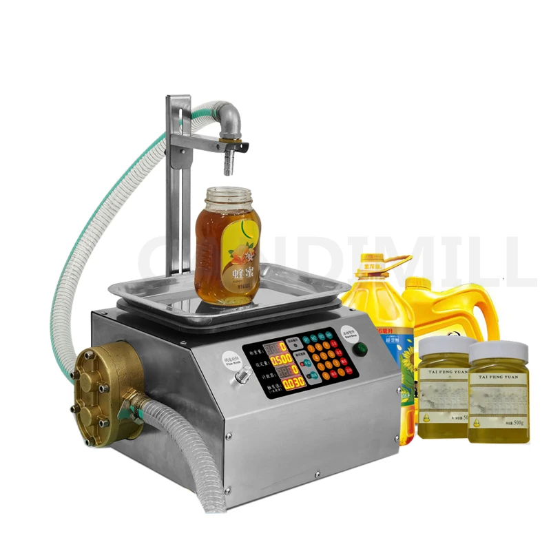 Máquinas de engarrafamento de óleo comestível lubrificante líquido viscoso da pasta do gergelim da máquina de pesagem e de enchimento do mel automático