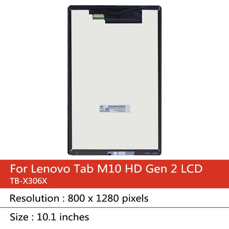 Imagem -02 - Substituição da Tela Táctil Lcd para Lenovo Smart Tab M10 hd 10.1 2ª Geração Tb-x306x Tb-x306f X306