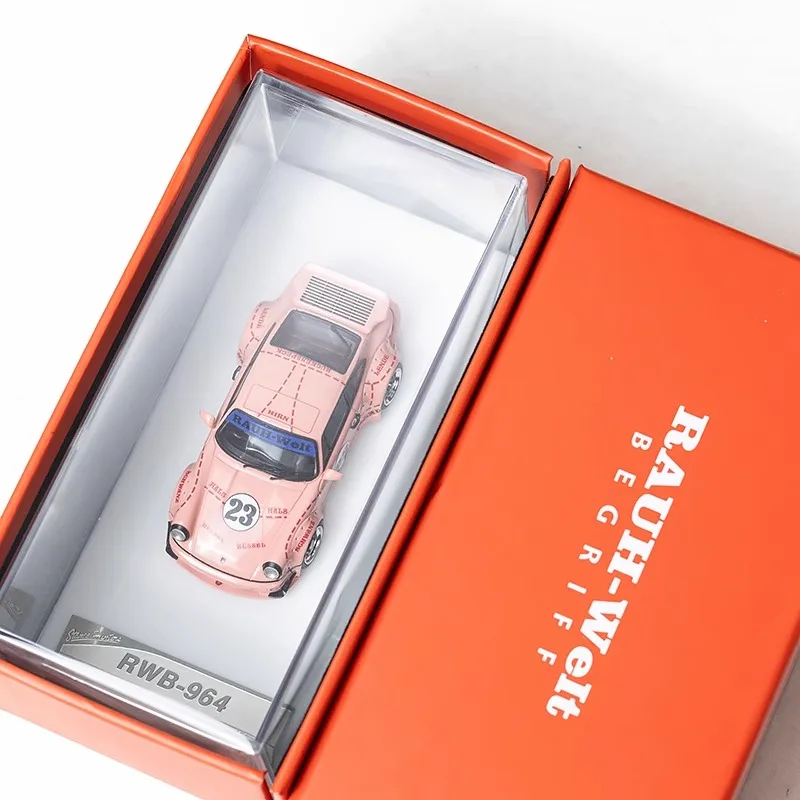 Diecast 1/64 Scale Porsche 993 RWB (Rauh-Welt Begriff) Resin Display Model Alloy Car Model Toys for Boys Gift