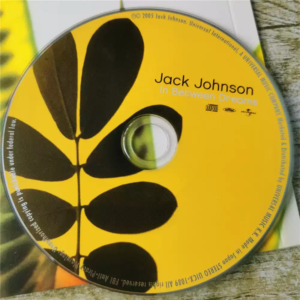 CD  Jack Johnson In Between Dreams "In Between Dreams," released on March 1, 2005, is his third studio album.