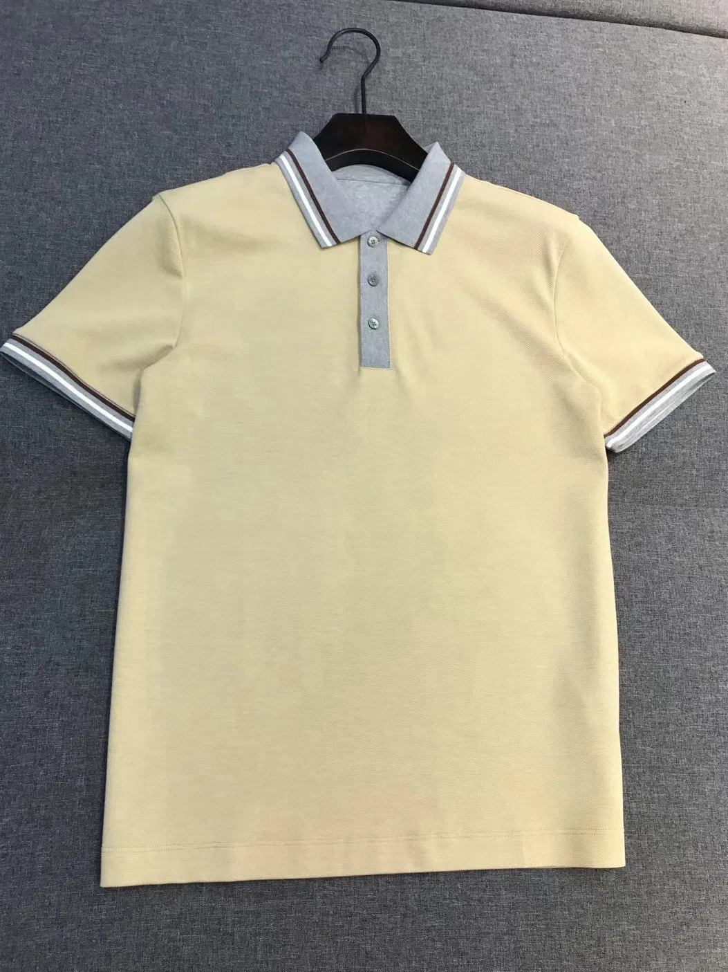 BC old money wind summer pearl cotton lapel collar T-shirt men's casual short-sleeved polo shirt