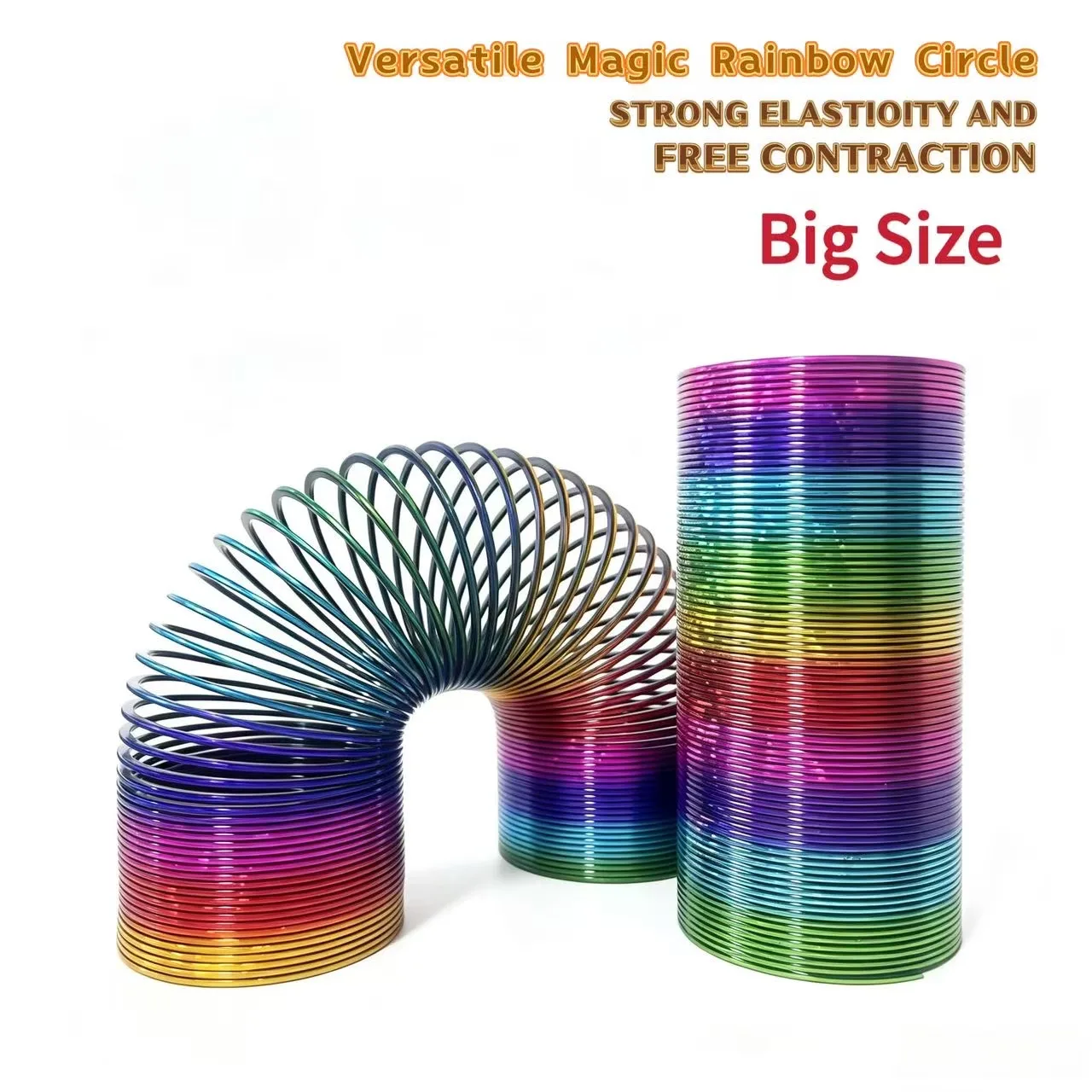 

5.91 Inch Large Rainbow Spring Toy for Stress Relief And Interactive Play Ideal Party Favor Gift for Teenagers And Adults