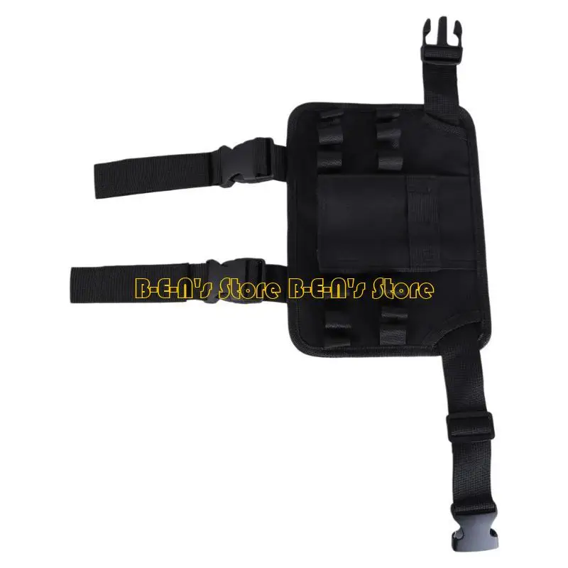 Y1AD Borsa portautensili con borsa portautensili con clip da cintura per portautensili con tasca sulla gamba per portacellulari