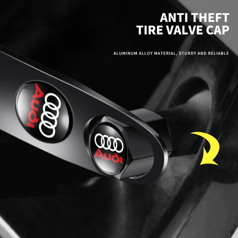 1 مجموعة سيارة المفاتيح حلقة رئيسية مع السيارات الإطارات صمام قبعات الإطارات غطاء غبار شعار لأودي A1 A2 A3 A4 A5 A6 A7 A8 Q1 Q2 Q3 Q4 Q5 Q6 S #2