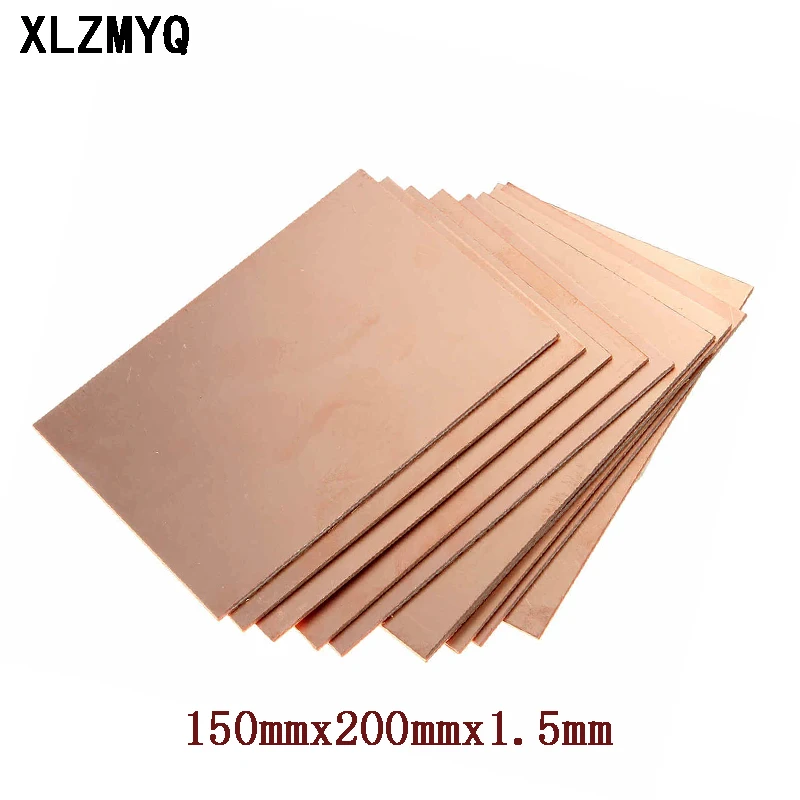 5pcs 150x200x1.5mm Single Sided Copper Clad Plate Pcb Circuit Board Fr4 Laminate Circuit Board DIY Kit