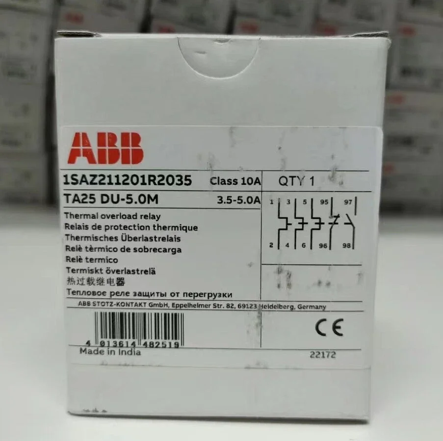 

10135410 TA25DU-5.0M 1SAZ211201R2035 Тепловое реле перегрузки