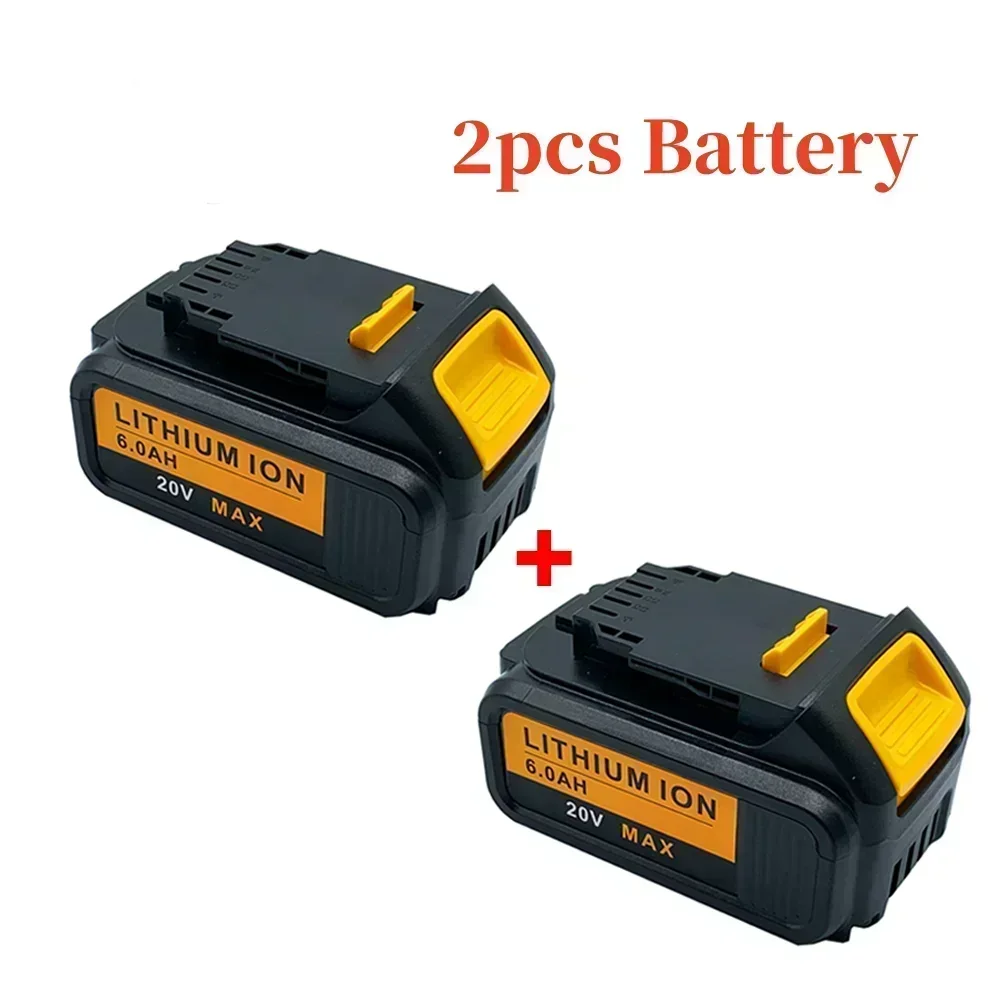 20V  6Ah  18650 Lithium Battery for DeWalt power Tools DCB184 DCB200 rechargeable electric tool set 20v 6000mah Battery