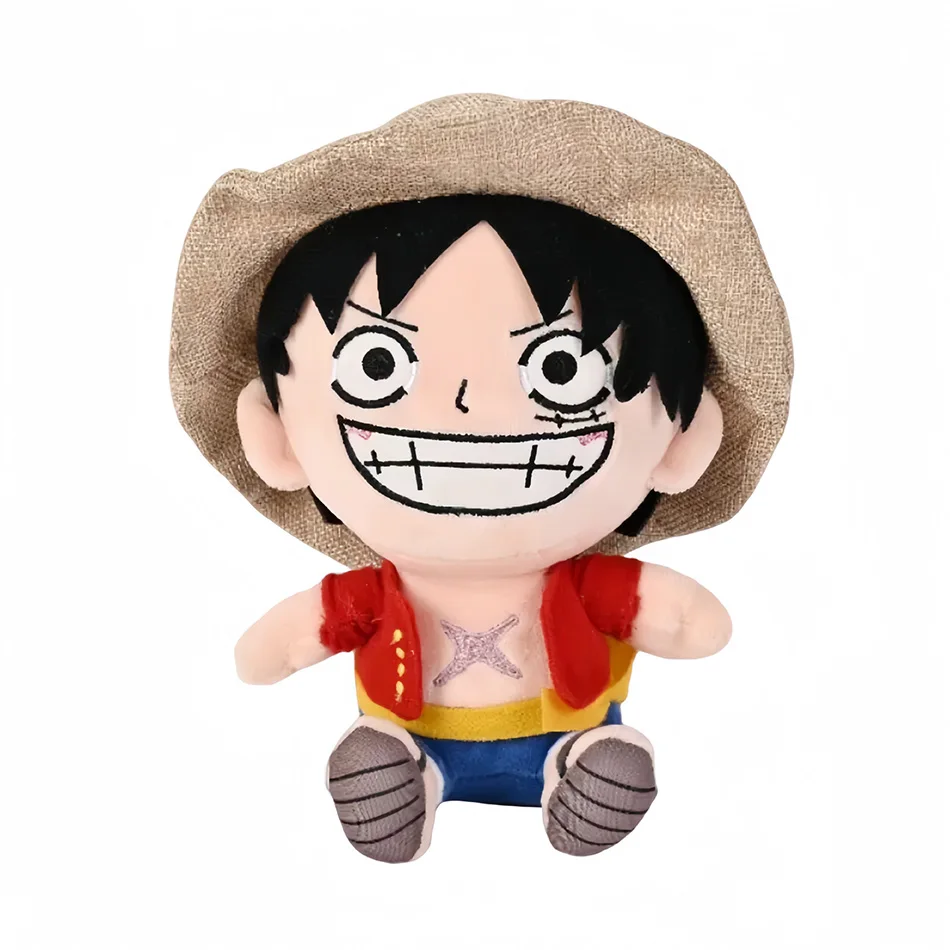 Anime japonés 2026 nuevo 25cm juguetes de peluche de una pieza figura de dibujos animados Luffy Chopper Ace Roronoa Zoro lindo muñeco de peluche regalos de navidad