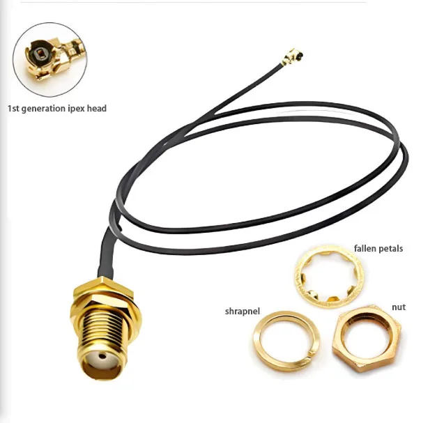  1PCS 15CM  SMA to IPX-1 Cable SMA Male to u.fl IPEX-1 Male/Female Connector  Antenna RF Cable RG1.13 Pigtail Extension
