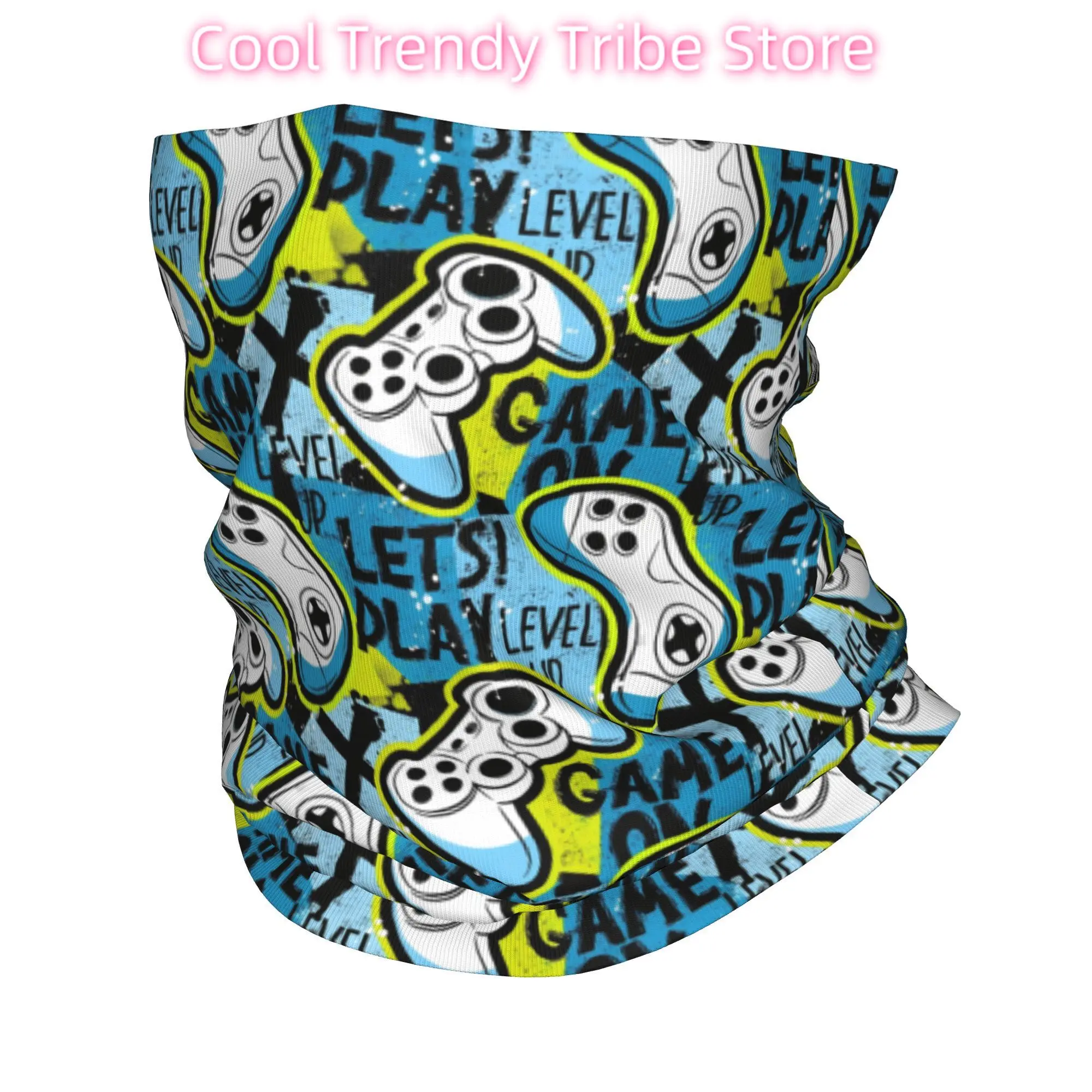 Video Game Gaming Controller Bandana Neck Cover Mask Scarf Multifunctional Headwear Outdoor Sports Unisex Adult All Season