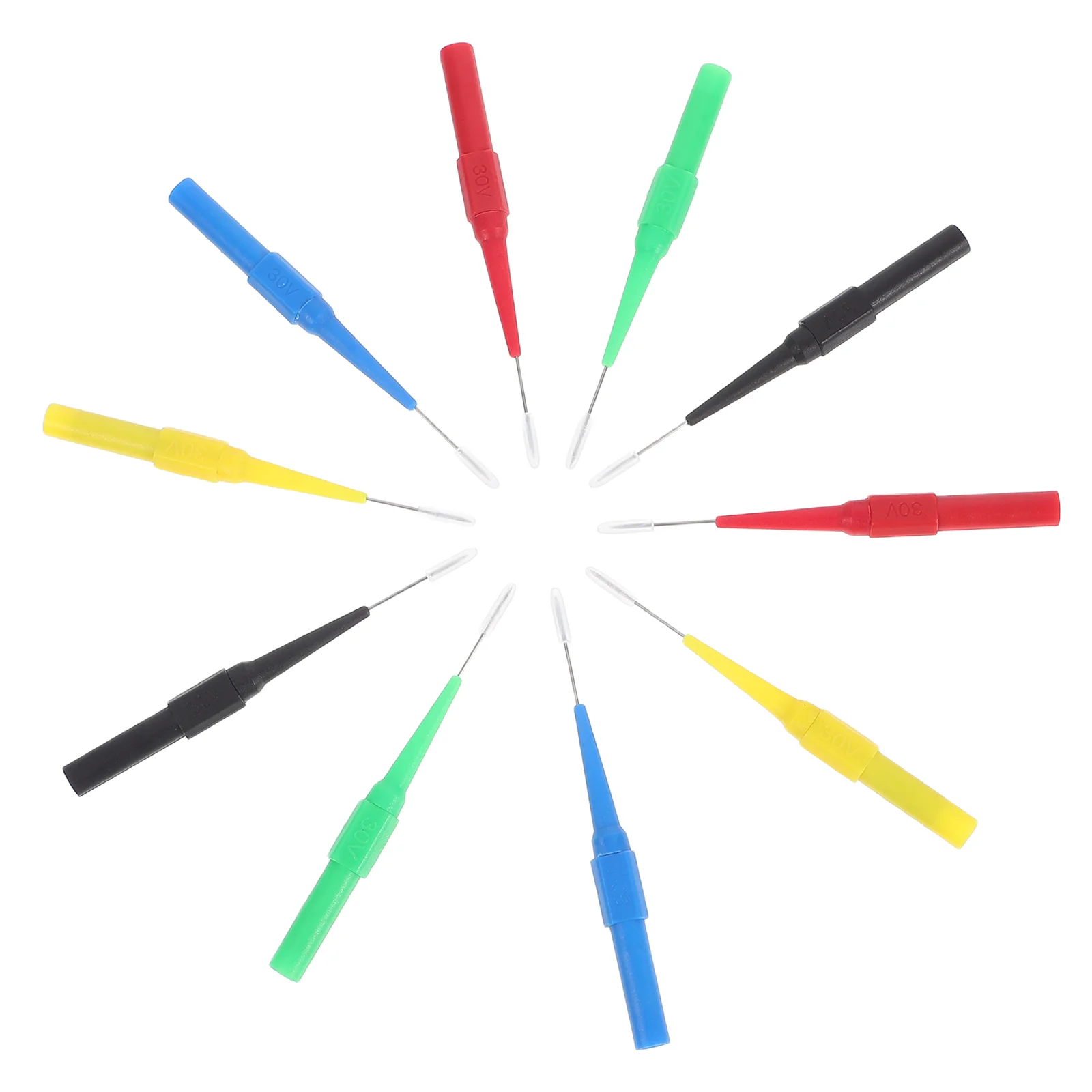

10pcs Multimeter Test Probes 0.7Mm Fine Wire Automotive Circuit Tester Car Electrical Testing Wire Piercing Probe Leads For Pcb