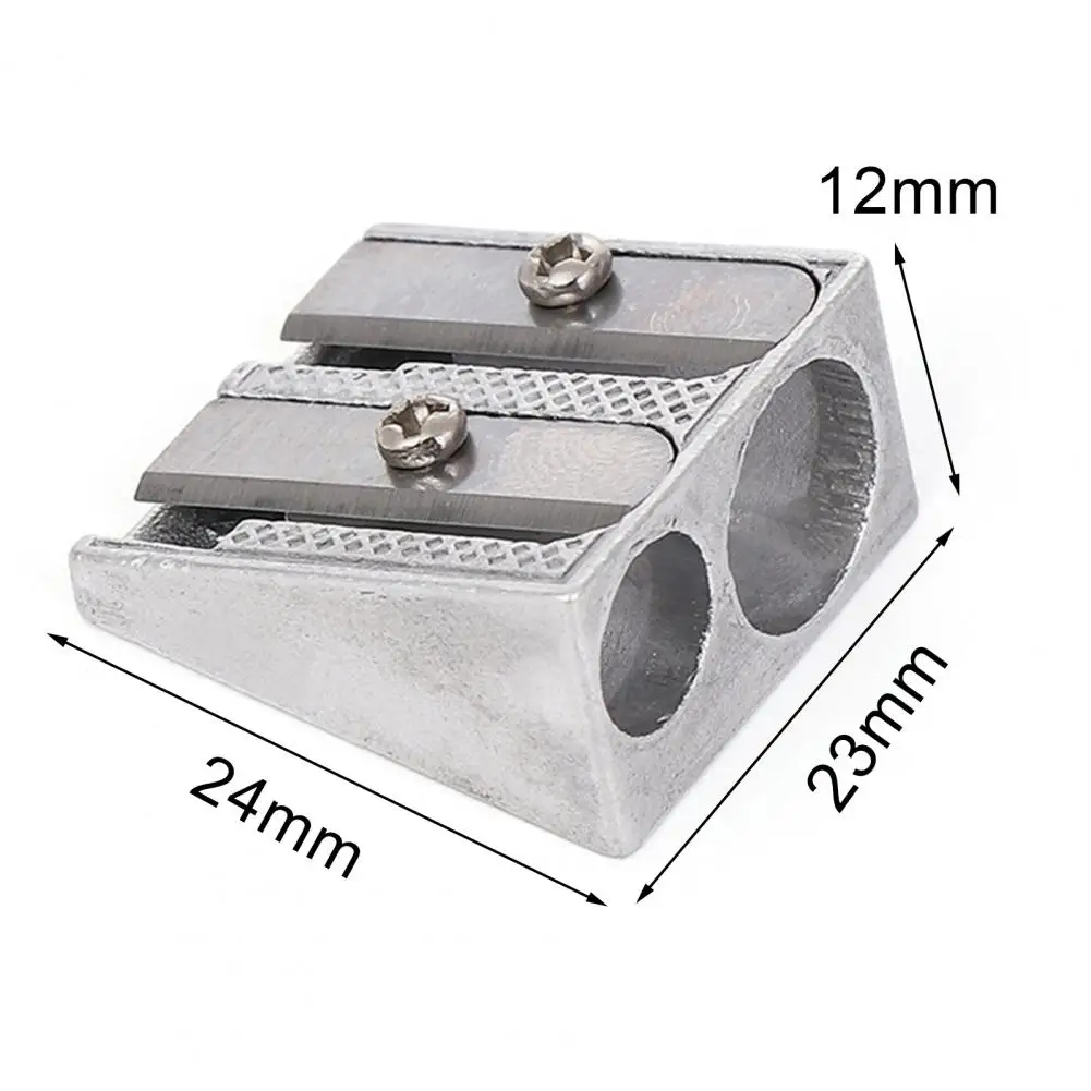 Taille-crayon léger et compact en métal pour les touristes, taille-crayon portable, robuste pour l'école
