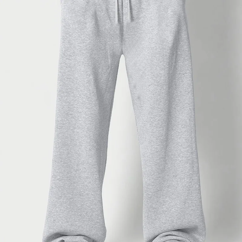 

American Street Men's Loose Wide Leg Sports Pants Autumn and Winter New Collection Solid Color Casual Fashion Sports Pants