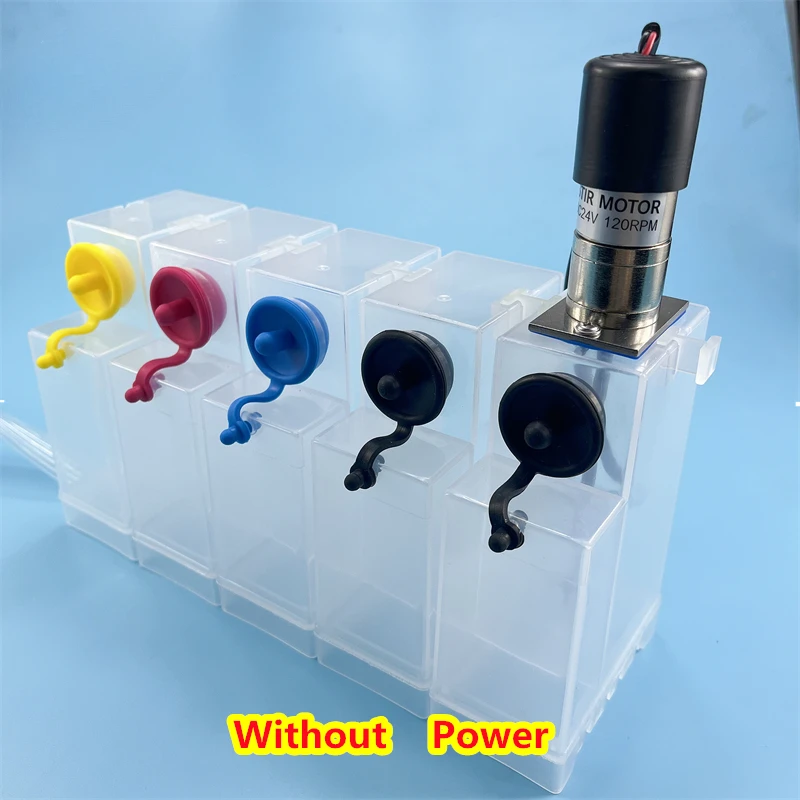 White ink tank with time controller stirrer motor white ink circulate system L1800 L805 modify DTF printer ink tank