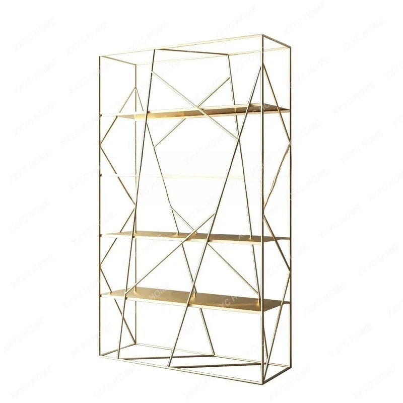 Y Light luxury modern living room rack floor-to-ceiling Nordic multi-layer partition entrance storage rack