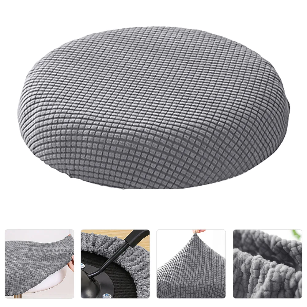 

Round Stool Cover Chair Outdoor Covers Black Tablecloths Chaise Lounge Indoor Protector Home Use