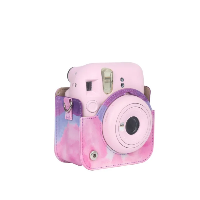 Funda para cámara Instax Fujifilm Mini 12, bolsa protectora suave de cuero PU con correa para el hombro