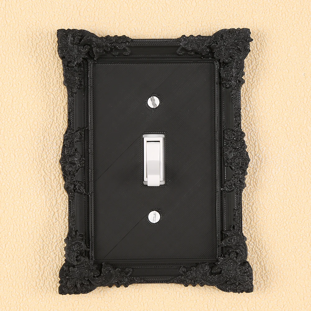 Cross - border Vintage Carved Switch/Outlet Decorative Frame, with exquisite and intricate carving craftsmanship, cloaks ordinar