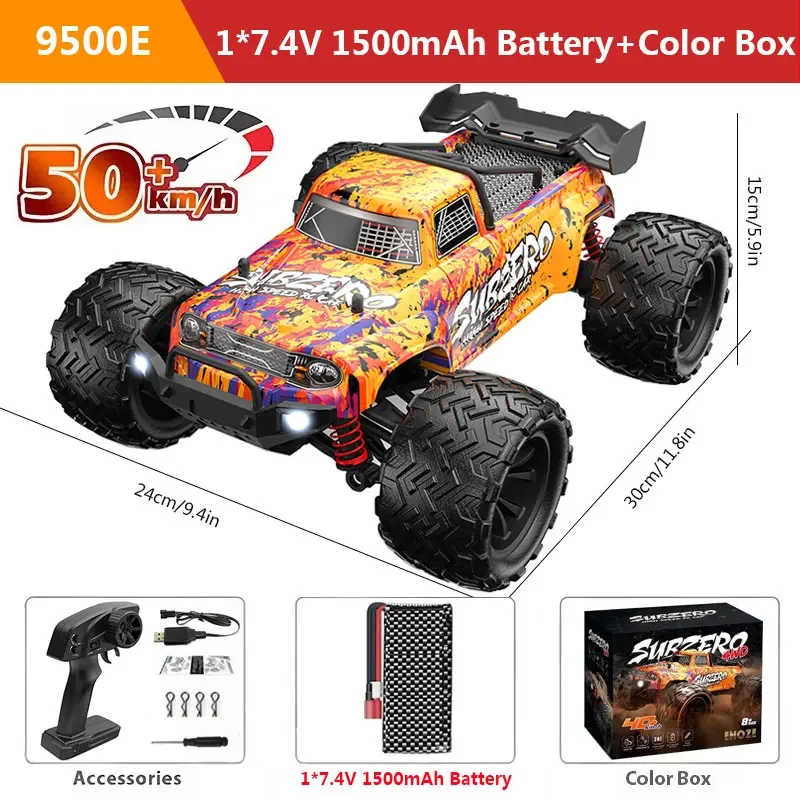 1:16 Scale Large 4WD RC Car 50Km/h High Speed RC Cars Toys For